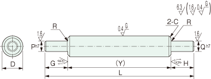 YSDD linear shaft both ends stepped